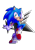 Size: 1024x1463 | Tagged: safe, artist:aideneye, sonic the hedgehog, sonic forces, abstract background, looking at viewer, looking back, looking back at viewer, modern sonic, smile, smiling at viewer, solo, standing on one leg, star (symbol), transparent background, v sign