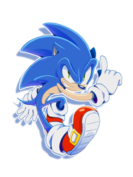 Size: 840x1120 | Tagged: safe, artist:321pietime, sonic the hedgehog, clenched teeth, looking at viewer, modern sonic, outline, pointing, simple background, smile, solo, transparent background