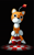 Size: 3542x5626 | Tagged: safe, artist:heytherebabu, tails doll, sonic r, 2021, abstract background, agender, mid-air, redraw, solo, solo agender