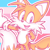 Size: 350x350 | Tagged: dead source, safe, artist:dogboy-pride-time, miles "tails" prower, fox, edit, female, icon, looking offscreen, mouth open, outline, pride flag background, sapphic, sapphic pride, smile, solo, trans female, trans pride, transfem pride, transgender