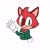 Size: 2000x2000 | Tagged: dead source, safe, artist:venusofchaos, barry the quokka, the murder of sonic the hedgehog, freckles, nonbinary, quokka, simple background, smile, solo, standing, waving, white background