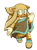 Size: 923x1242 | Tagged: safe, artist:nextgenproject, gold the tenrec, tenrec, blue eyes, female, pk mark, solo, transparent background