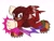 Size: 2000x1500 | Tagged: safe, artist:frostiios, knuckles the echidna, echidna, 2023, bisexual, bisexual pride, dark skin, holding something, male, pride, punching, simple background, smile, solo, white background