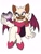 Size: 1500x2000 | Tagged: safe, artist:frostiios, rouge the bat, bat, 2023, asexual, asexual pride, eyeshadow, gem, heart, holding something, legs crossed, pride, simple background, sitting, smile, solo, white background