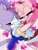 Size: 1536x2048 | Tagged: safe, artist:artyyline, amy rose, blaze the cat, cat, hedgehog, 2019, amy x blaze, amy's halterneck dress, blaze's tailcoat, cute, eyes closed, female, females only, hearts, hugging, lesbian, shipping