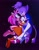 Size: 1598x2048 | Tagged: safe, artist:onlyastraa, amy rose, blaze the cat, cat, hedgehog, 2022, amy x blaze, amy's halterneck dress, bisexual pride, blaze's tailcoat, cute, facepaint, female, females only, holding hands, lesbian, lesbian pride, pride, shipping