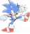 Size: 742x842 | Tagged: source needed, safe, artist:drawloverlala, sonic the hedgehog, hedgehog, clenched fist, frown, looking offscreen, male, simple background, sketch, solo, standing on one leg, white background