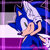 Size: 768x768 | Tagged: safe, artist:homophobic-sonic, sonic the hedgehog, hedgehog, asexual, asexual pride, edit, icon, looking at viewer, male, pride, pride flag background, solo