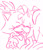 Size: 540x624 | Tagged: safe, artist:smsskullleader, amy rose, blaze the cat, cat, hedgehog, 2014, amy x blaze, amy's halterneck dress, blaze's tailcoat, cute, female, females only, holding hands, kiss, lesbian, line art, monochrome, shipping, sketch