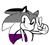 Size: 1280x1159 | Tagged: safe, artist:sp-rings, sonic the hedgehog, hedgehog, asexual, asexual pride, male, pride, pride flag, simple background, sketch, solo, v sign, white background
