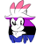 Size: 1280x1313 | Tagged: safe, artist:devotedsidekick, artist:sp-rings, silver the hedgehog, hedgehog, genderfluid, genderfluid pride, pride, pride flag, simple background, sketch, solo, white background