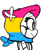Size: 1033x1096 | Tagged: safe, artist:sp-rings, oc, oc:lola the frog, frog, female, headscarf, looking offscreen, pansexual, pansexual pride, pride, pride flag, simple background, sketch, smile, solo, white background