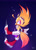 Size: 2048x2880 | Tagged: safe, artist:pastelmangos, artist:yu33_pm, jet the hawk, bird, abstract background, chaos emerald, flying, hawk, holding something, male, smile, solo, space, star (sky), super form, super jet