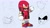 Size: 1920x1080 | Tagged: safe, artist:justin61894350, knuckles the echidna, bag, cloak, frown, one fang, redesign, solo