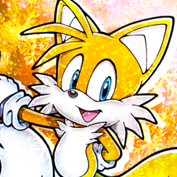 Size: 750x750 | Tagged: safe, artist:sonic-hedgekin, miles "tails" prower, edit, icon, snowflake, solo, winter