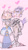 Size: 540x959 | Tagged: safe, artist:imsoup, amy rose, blaze the cat, nimue, cat, hedgehog, sonic and the black knight, 2017, amy x blaze, blushing, cute, female, females only, hearts, knight armor, lesbian, shipping, sir percival