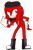 Size: 721x1108 | Tagged: artist needed, safe, echidna, boots, flat colors, gloves, hat, looking offscreen, male, mouth open, o'nux (anti-mobius), purple eyes, red fur, simple background, solo, transparent background