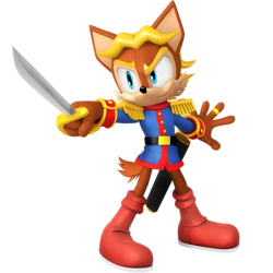 Size: 894x894 | Tagged: safe, artist:nibroc-rock, antoine d'coolette, coyote, antoine's uniform, belt, blue eyes, boots, brown fur, jacket, male, sword