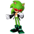 Size: 2500x2500 | Tagged: safe, artist:nibroc-rock, scourge the hedgehog, hedgehog, 3d