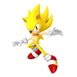 Size: 1024x1024 | Tagged: safe, artist:nibroc-rock, sonic the hedgehog, super sonic, 2017, 3d, alternate version, male, super form