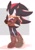 Size: 736x1037 | Tagged: safe, artist:scuttletown, shadow the hedgehog, hedgehog, black fur, boots, jacket, male, red eyes, red fur