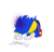 Size: 2048x1962 | Tagged: dead source, safe, artist:mingkeuuyu, sonic the hedgehog, hedgehog, all fours, annoyed, clenched fists, english text, female, football world cup, gender swap, headband, quivering, shirt, shorts, simple background, solo, sweatdrop, white background