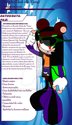 Size: 400x694 | Tagged: safe, artist:thunder-the-mouse, oc, oc:thunder dark the hedgemouse, mouse, belt, boots, brown fur, female, fingerless gloves, glasses, glasses on head, jacket, red eyes, shirt, shorts, sunglasses