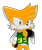 Size: 776x916 | Tagged: safe, artist:massi-the-fox, oc, oc:massi the fox, fox, brown eyes, finger under chin, fingerless gloves, lidded eyes, male, not tails, orange fur, simple background, smile, solo, sweater