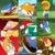 Size: 720x713 | Tagged: safe, knuckles the echidna, metal sonic, mighty the armadillo, miles "tails" prower, ray the flying squirrel, robotnik, sonic the hedgehog, sonic mania adventures, collage, edited screencap, english text, faic, great moments in animation, group, meme, never ever pause a x, screencap, smear frame, wat