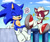 Size: 1205x1016 | Tagged: safe, artist:shoppaaaa, chip, sonic the hedgehog, duo, flying, shoes, shoes off, sonic is not amused, sonic's shoes, swirl, treads, unamused