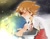 Size: 720x558 | Tagged: safe, artist:mikan, chris thorndyke, sonic the hedgehog, human, abstract background, blushing, chrisabetes, chrisonic, cute, duo, duo male, eyes closed, gay, holding each other, male, males only, shipping, smile, sonabetes, standing