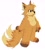 Size: 1828x2048 | Tagged: safe, artist:sonicattos, mangey, miles "tails" prower, oc, oc:molly prower, sonic prime, blushing, female, frown, looking offscreen, paws, simple background, solo, standing, trans female, transgender, white background