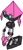 Size: 200x434 | Tagged: safe, artist:kyurem2424, tribot, au:sonic world travel, no power pattern, robot, white background