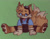 Size: 1983x1557 | Tagged: safe, artist:sonicattos, miles "tails" prower, oc, oc:molly prower, bandaid, bandaid over nose, female, goggles, green background, looking at viewer, overalls, simple background, sitting, solo, tongue out, trans female, transgender
