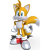 Size: 2048x2048 | Tagged: safe, artist:mdbsonic, miles "tails" prower, 2020, 3d, hands on hips, looking ahead, looking at viewer, male, simple background, smile, smiling at viewer, solo, standing, transparent background