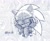 Size: 1450x1202 | Tagged: safe, artist:huyusth, sonic the hedgehog, 2024, abstract background, crying, hands on own head, lidded eyes, quivering, sad, signature, sketch, solo, sweatdrop, tears, tears of sadness