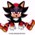 Size: 2048x2048 | Tagged: safe, artist:shosaox, shadow the hedgehog, 2024, cute, english text, front view, frown, hand on ground, lidded eyes, looking at viewer, shadowbetes, simple background, sitting, solo, too cute to be taken seriously, ultimate lifeform, white background