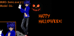 Size: 1324x644 | Tagged: safe, artist:mokathekiller, sonic the hedgehog, oc, oc:sonic.exe, human, humanized