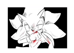 Size: 1291x922 | Tagged: safe, artist:chilidog_16, sonic the hedgehog, blood, greyscale, injured, monochrome, scratch (injury), solo, spot color