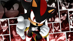 Size: 1192x670 | Tagged: safe, editor:scott910, shadow the hedgehog, hedgehog, male, solo, wallpaper, youtube link in description