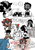 Size: 699x992 | Tagged: safe, artist:mori3322, agent stone, maddie wachowski, shadow the hedgehog, sonic the hedgehog, human, alternate universe, au:coffee shop, cafe, crossdressing, cup, dress, english text, group, speech bubble