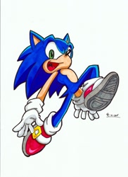 Size: 1516x2080 | Tagged: safe, artist:star-rocket, sonic the hedgehog, solo