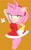Size: 1280x2048 | Tagged: safe, artist:sakura_2739, amy rose, rouge the bat, duo, hand on hip, lidded eyes, posing, simple background