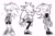 Size: 2048x1346 | Tagged: safe, artist:tamjeong_sonic, shadow the hedgehog, silver the hedgehog, sonic the hedgehog, alternate outfit, claws, clothes, gloves off, hands in pocket, jacket, pants, shorts, simple background, sneakers, standing, trio, white background