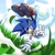 Size: 2000x2000 | Tagged: safe, artist:maxart1537, sonic the hedgehog, grass, solo