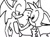 Size: 374x277 | Tagged: safe, artist:sontailss, miles "tails" prower, sonic the hedgehog, 2011, age difference, duo, gay, hand on another's face, lidded eyes, line art, looking at each other, mouth open, ms paint, shipping, simple background, sonic x tails, standing, surprised, white background