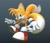 Size: 832x720 | Tagged: safe, artist:tbsf-yt, miles "tails" prower, sonic adventure 2, 2024, 3d, gradient background, looking at viewer, mouth open, needs more jpeg, open smile, posing, redraw, smile, smiling at viewer, solo, treads, v sign