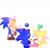 Size: 1280x1237 | Tagged: safe, artist:nekitogame67025, miles "tails" prower, sonic the hedgehog, chao, 2024, chao egg, character chao, cute, duo focus, egg, flower, gay, group, heart, holding something, kiss, shipping, simple background, smile, sonic chao, sonic x tails, tails chao, white background