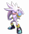 Size: 3041x3582 | Tagged: safe, artist:boogiescorp, artist:fentonxd, silver the hedgehog, 2013, 3d, frown, looking ahead, looking offscreen, reaching towards the viewer, simple background, smile, solo, standing, transparent background