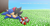 Size: 2849x1488 | Tagged: safe, artist:shimecm, shadow the hedgehog, sonic the hedgehog, 2020, abstract background, daytime, duo, english text, eyes closed, field, flower, gay, grass, grass field, hill, holding them, lying down, lying on side, outdoors, shadow x sonic, shipping, signature, sleeping, smile, tree